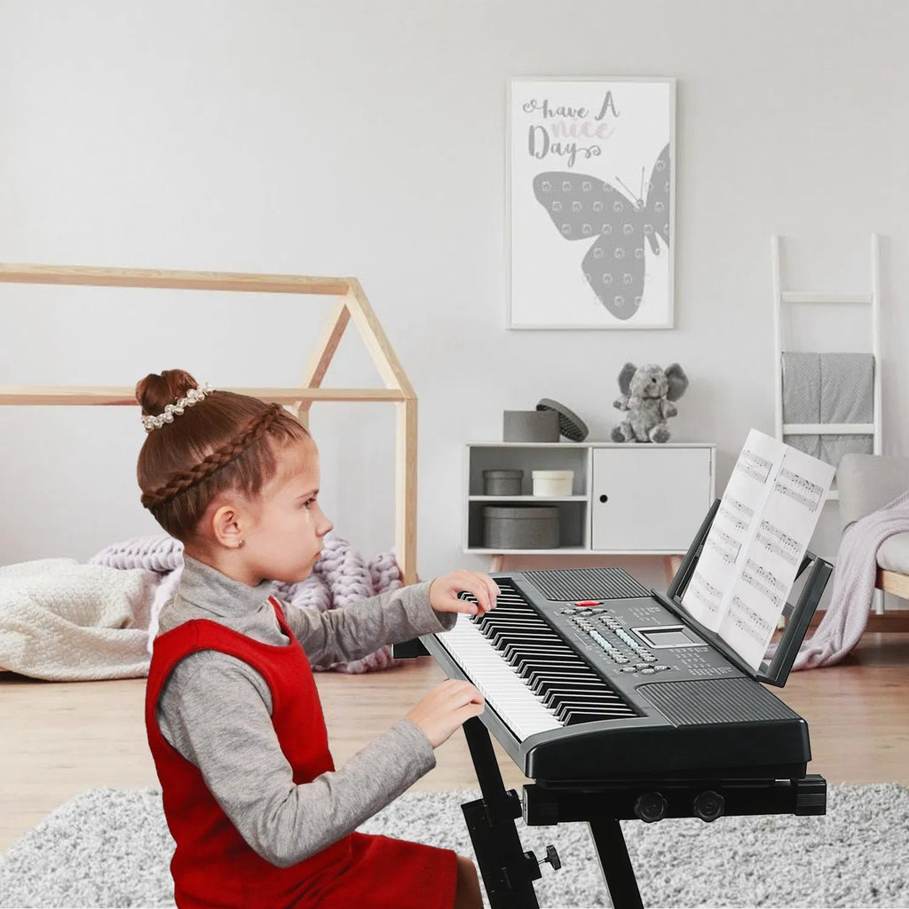 Jouet de piano pour enfants multifonctionnel 61 - clavier électronique avec 16 tons