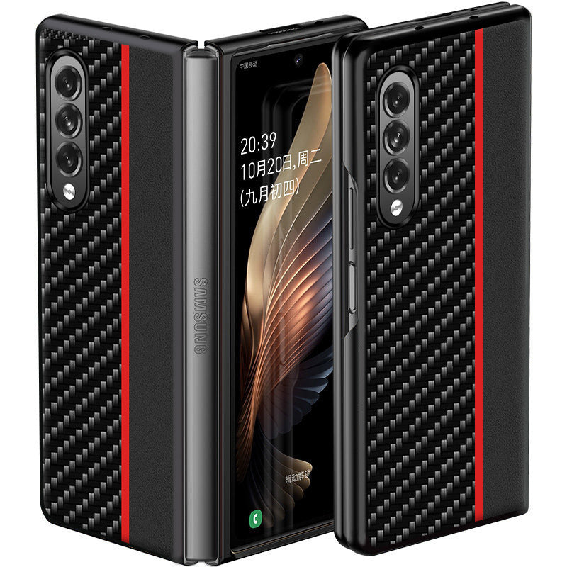 5G Écran pliant Téléphone mobile F9160 Modèle de fibre de carbone anti-dérapante