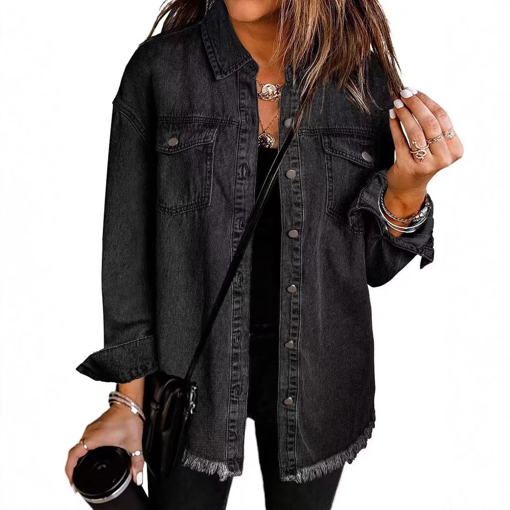 Veste Denim Lavée pour Femme