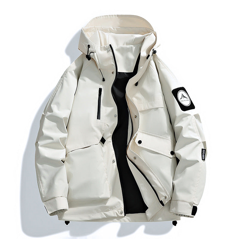 Veste à capuche pour hommes Vêtements de dessus décontractés élégants pour adolescents