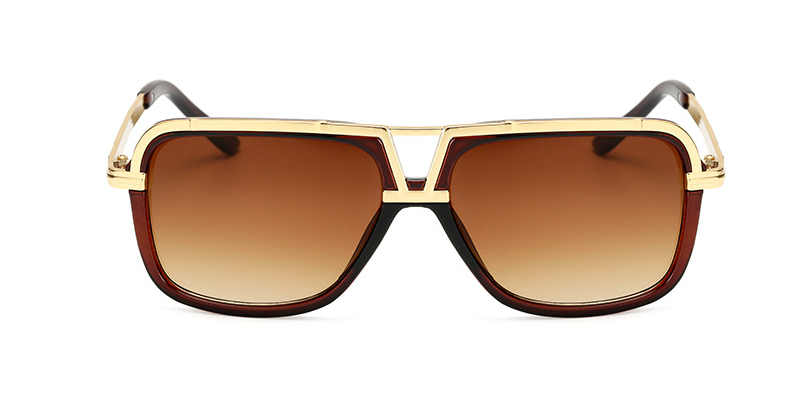 Lunettes de soleil homme Retro Grande Cadre Lunettes de soleil
