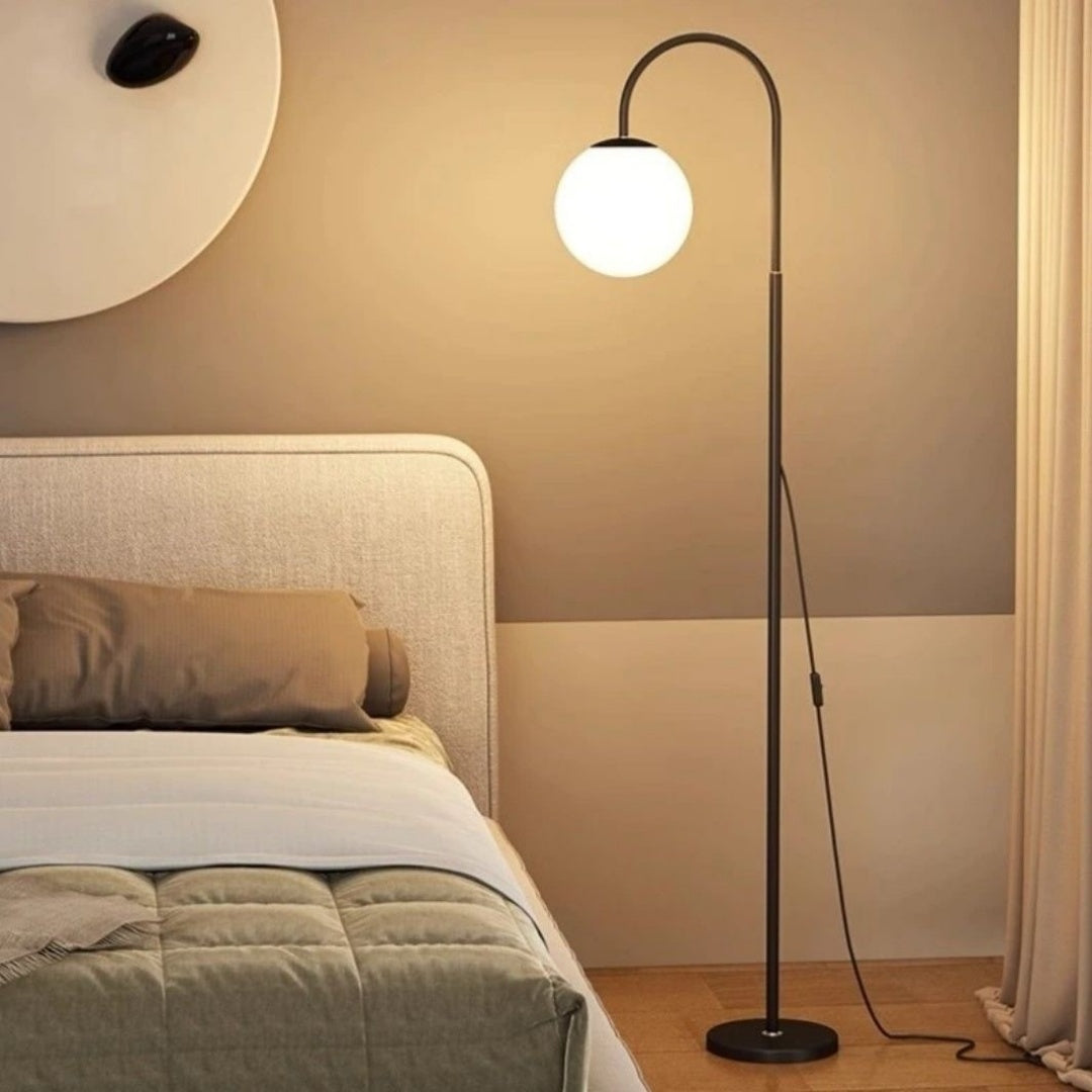 Lampe de sol 3 couleurs noir Moderne lumière debout salon chambre lampe de lecture