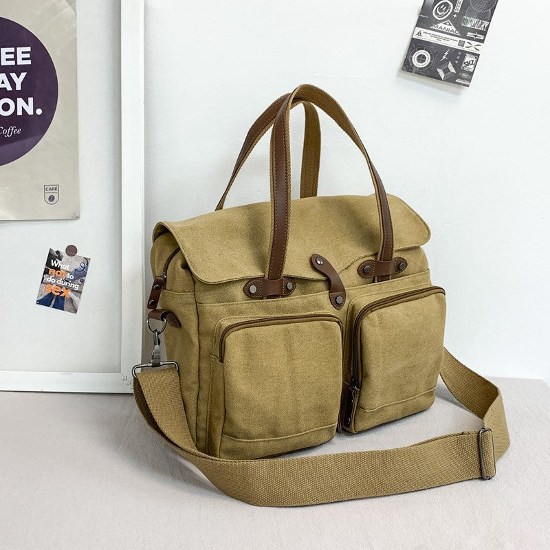 Voyage en plein air Multi-compartiment Grande Capacité Toile Sac de corps pour hommes