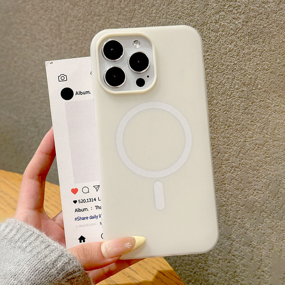 Fashion Personnalité Double couche boîtier de téléphone magnétique