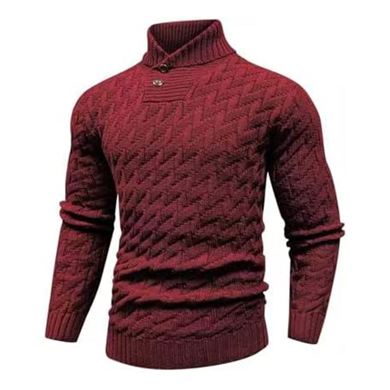 Sweater à la mode rond-col rond homme Slim-Fit