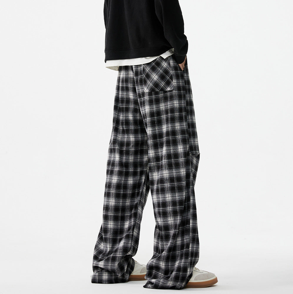 Pantalon casual homme American-Style Checkerboard