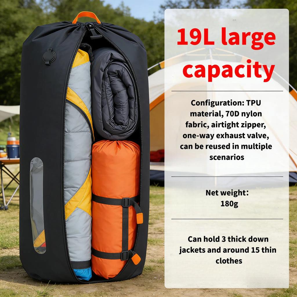 Sac à bagages multi-usages TPU Sac à compression sous vide Camping étanche Et à l'épreuve de l'humidité