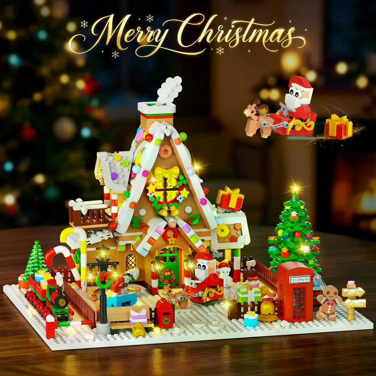 1642-Piece Mini Gingerbread House Calendrier de l'avent