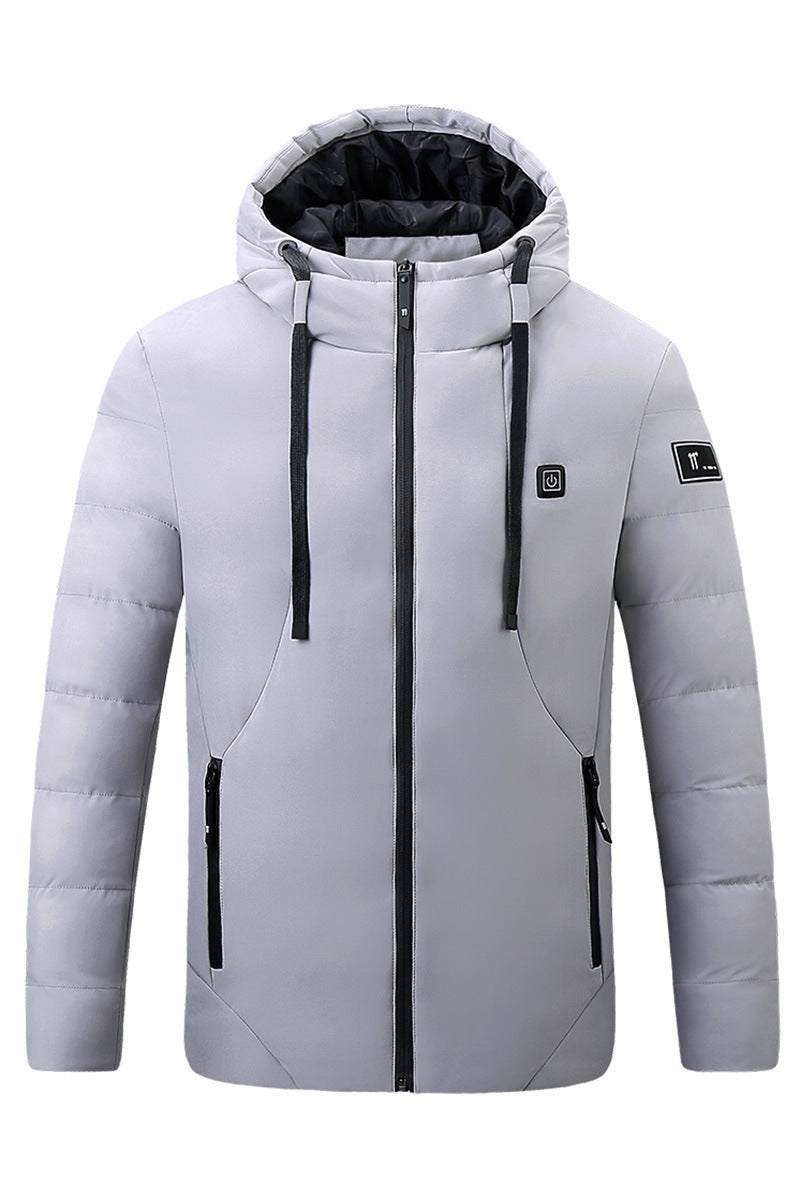 Hiver manteau épais couple extérieur chauffage intelligent