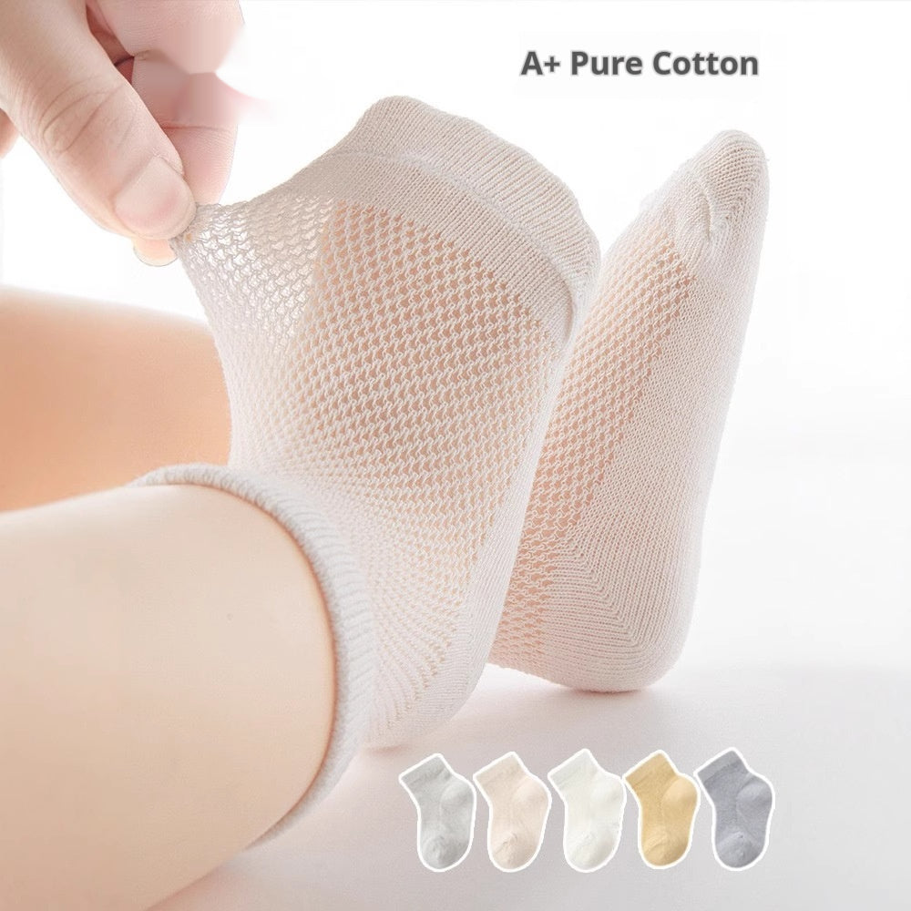 Bébé nourrisson mince respirant chaussons courts creux