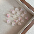 Graduent Iridescent Trumpet Fleurs perles acryliques