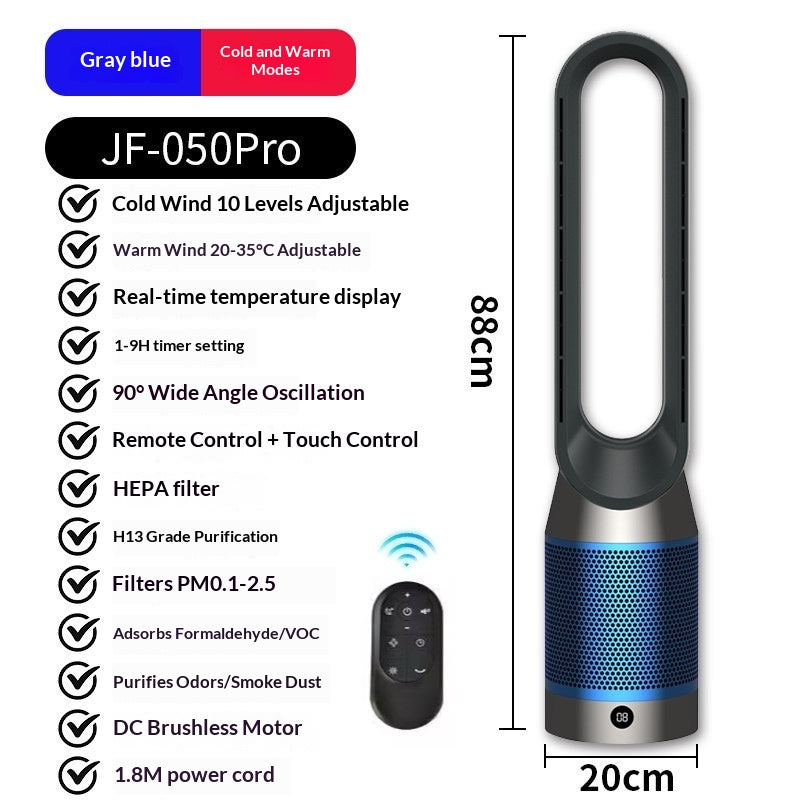 Eventail de sol sans feuille ultra-fibre avec purification d'air pour usage domestique