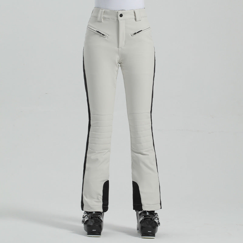 Pantalon de ski d'hiver simple et coupe-vent pour femmes