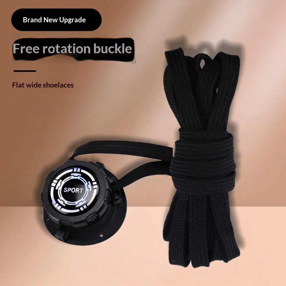 Rotation Bouton Shoelaces Pour les gens paresseux Pas besoin d'attacher la boucle de chaussure