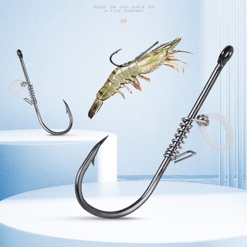 Spring Rubber Band Sea Fishing Lure pour crevettes vivantes