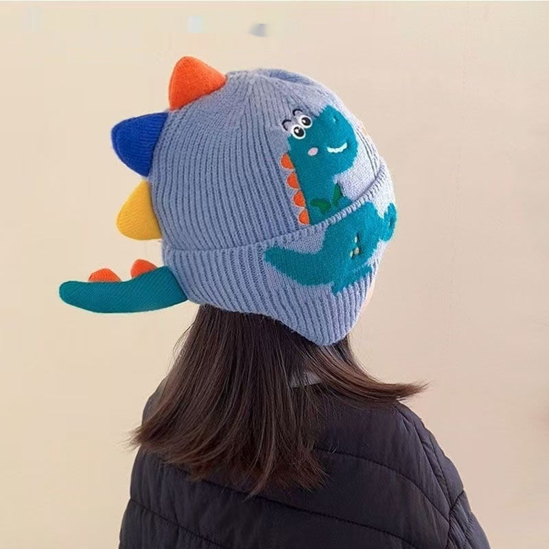 Chapeau chaud dinosaure mignon pour enfants