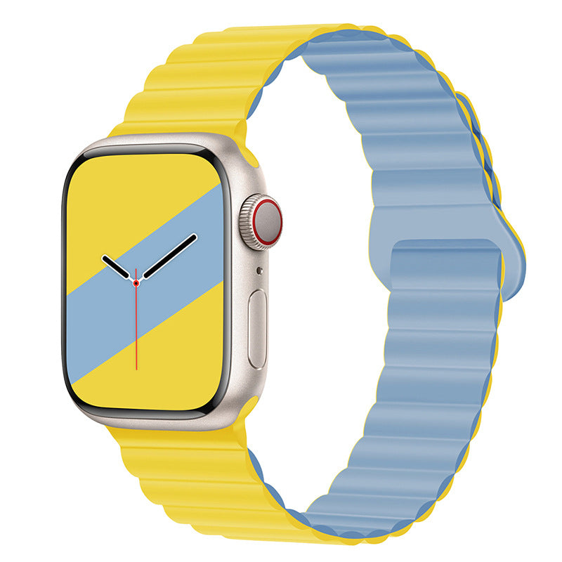 Bracelet de montre magnétique en silicone bande