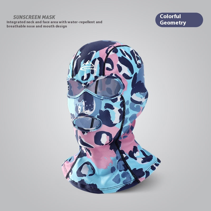 Facekini Natation Protection solaire Couverture tête Hommes et femmes Extérieur
