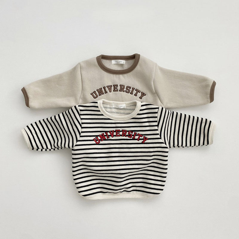 T-shirt à manches longues rayées pour enfants