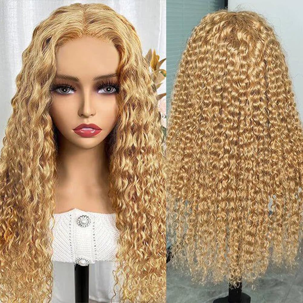 13x6 Perruque devant Femelle Moyen Long Couvercle cheveux bouclés