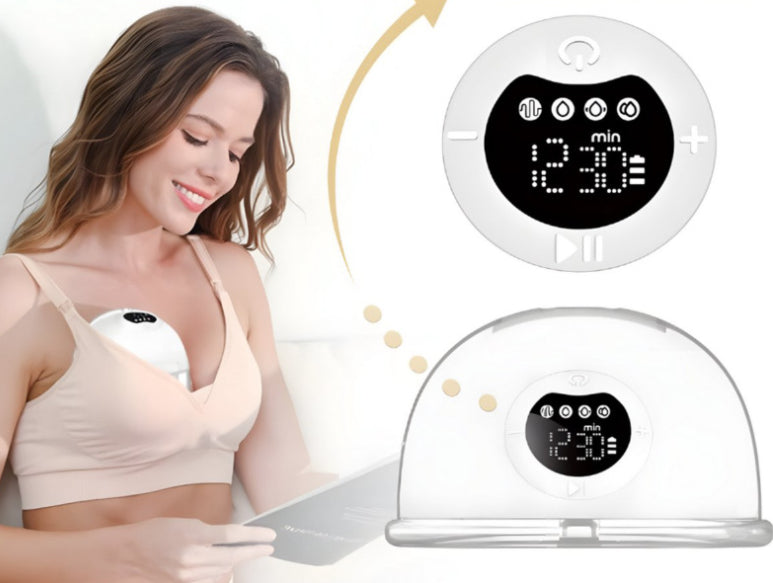Électrique Grande aspiration intégrée invisible sans mains Portable Mute Breast Suction Cup