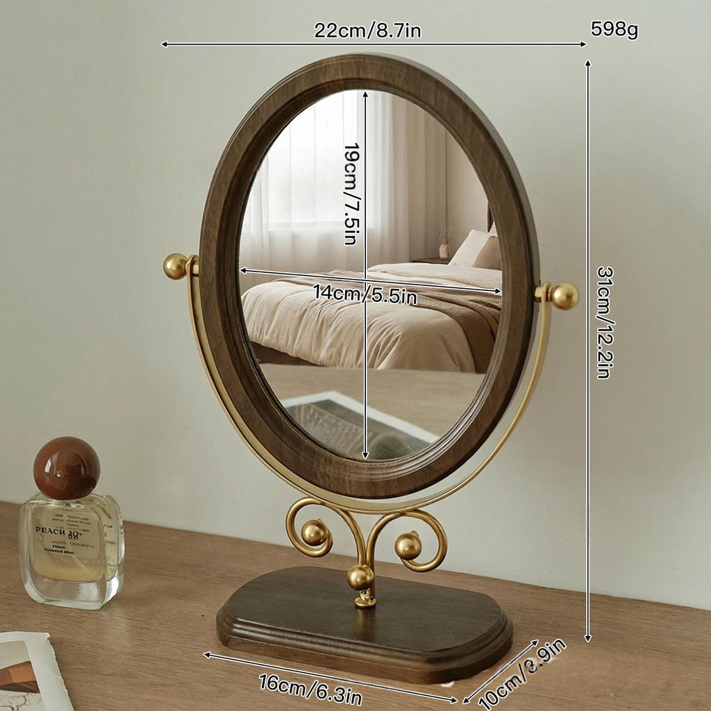 Miroir rotatif de bureau simple de style européen