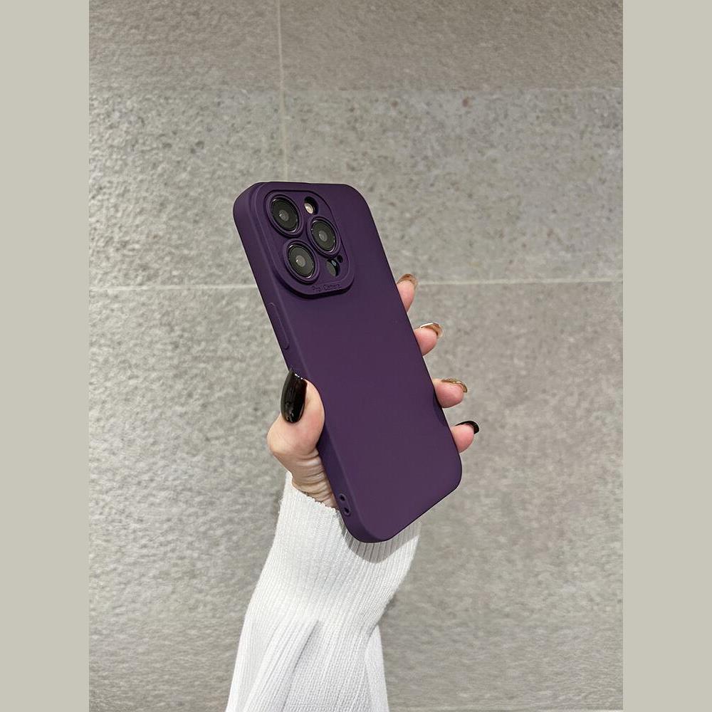 Silicone liquide pour téléphone violet foncé