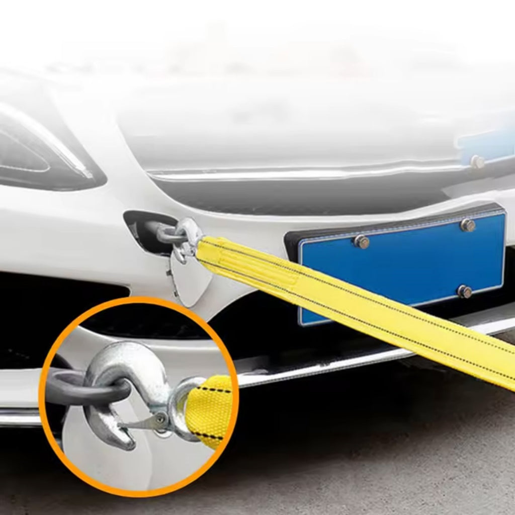 4M lourd de 3 tonnes de remorquage de câble de remorquage de voiture Pull-Rope Strap Crochets Van Road Récupération