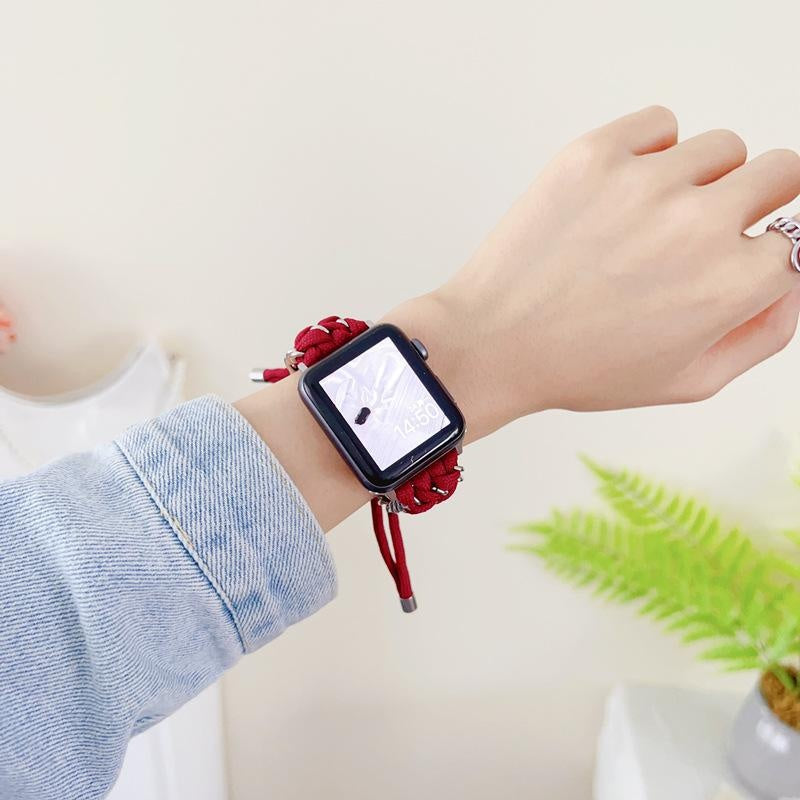 Nylon Bracelet de montre en métal chaîne Creative Tissage
