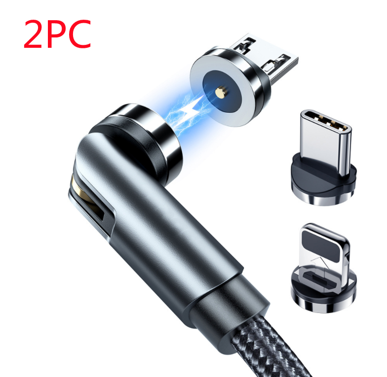 Câble magnétique rotatif Essager 360 degrés USB Type C Câble de charge Magnet de charge rapide Ch