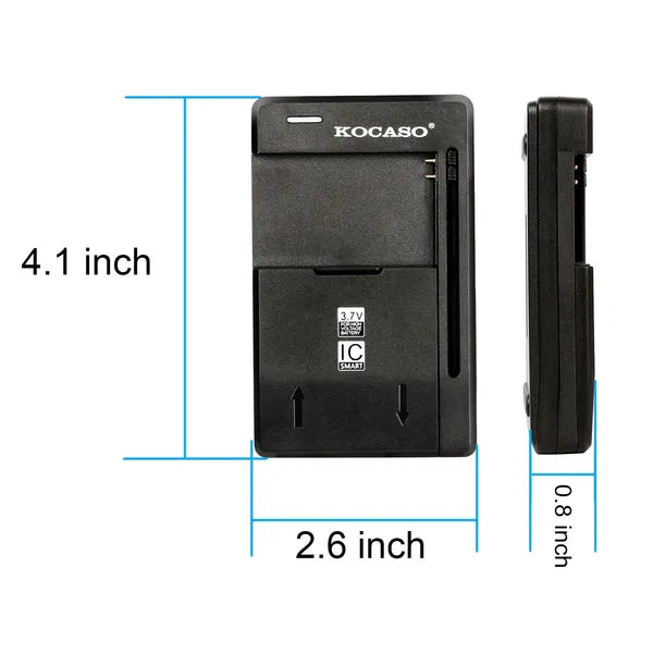 Chargeur de batterie de la caméra 3.7V Chargeur de batterie rechargeable Chargeur de batterie universel mobile