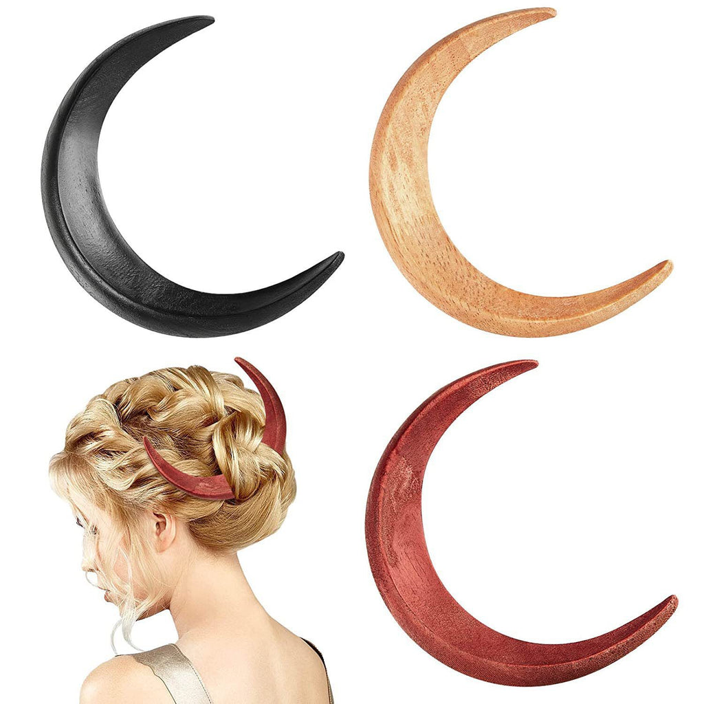 Barrettes à épingle à cheveux en forme de croissant