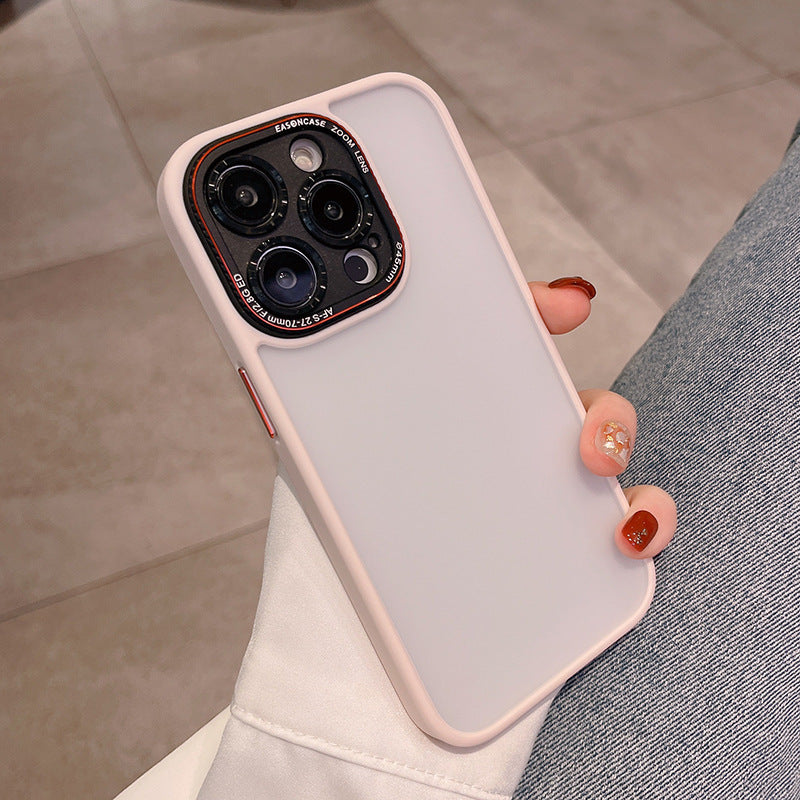Metal Lens Circle Skin Feeling Matte Protection Cover