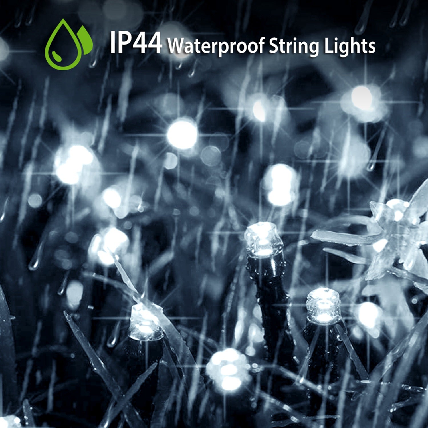 1Pc Solar String Lights LED Solar Power Fairy String Light 12M 8 Mode d'éclairage Cool Light