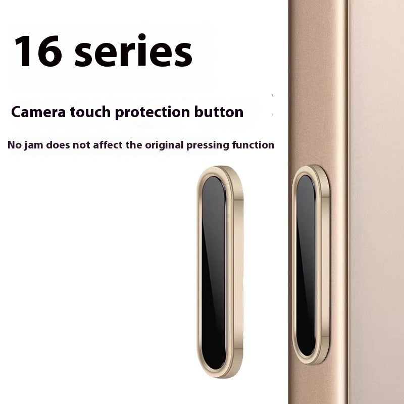 Caméra de téléphone mobile Bouton de film en aluminium haut deux forts trempés