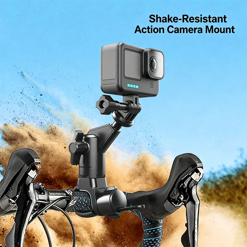 360 Support de caméra d'action pour moto E Bike Road Bike Support de poignée de vélo pour spor