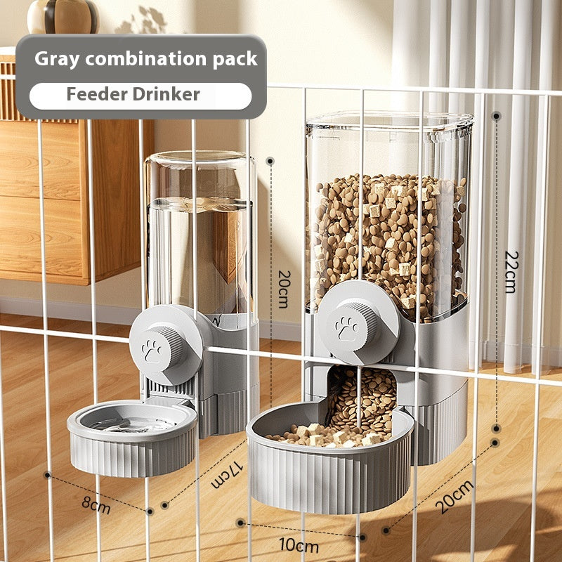 Suspension Cage Dog Basin Cat Bowl Automatic Pet Feeder