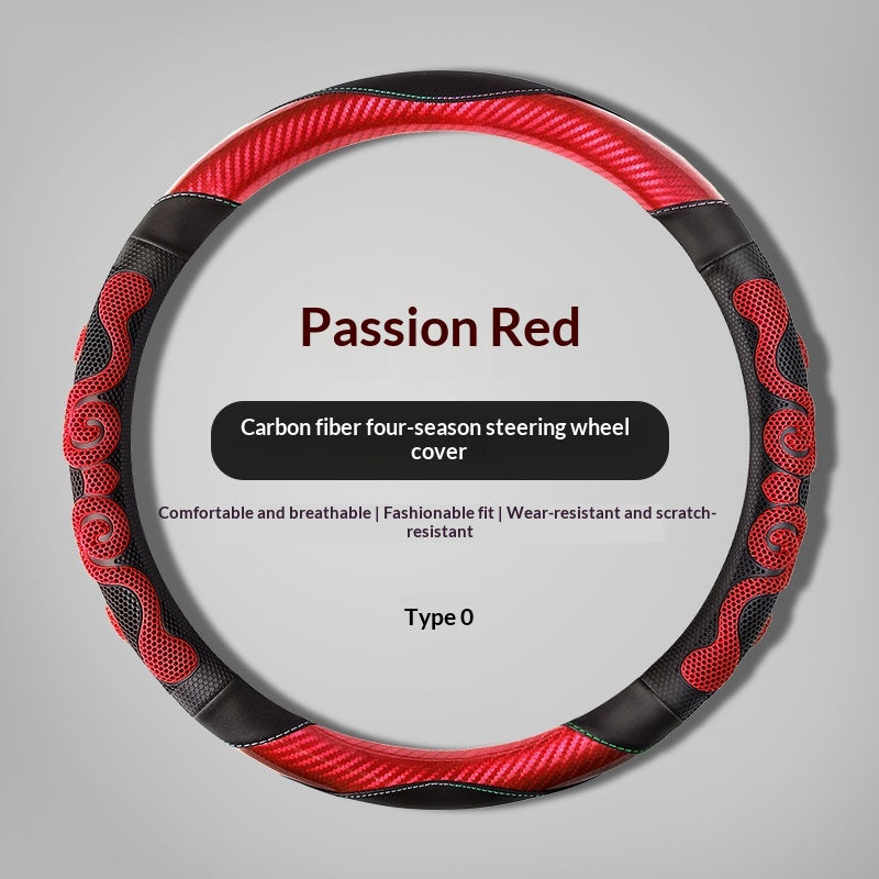 Carbon Fiber Car Steering Wheel Cover
