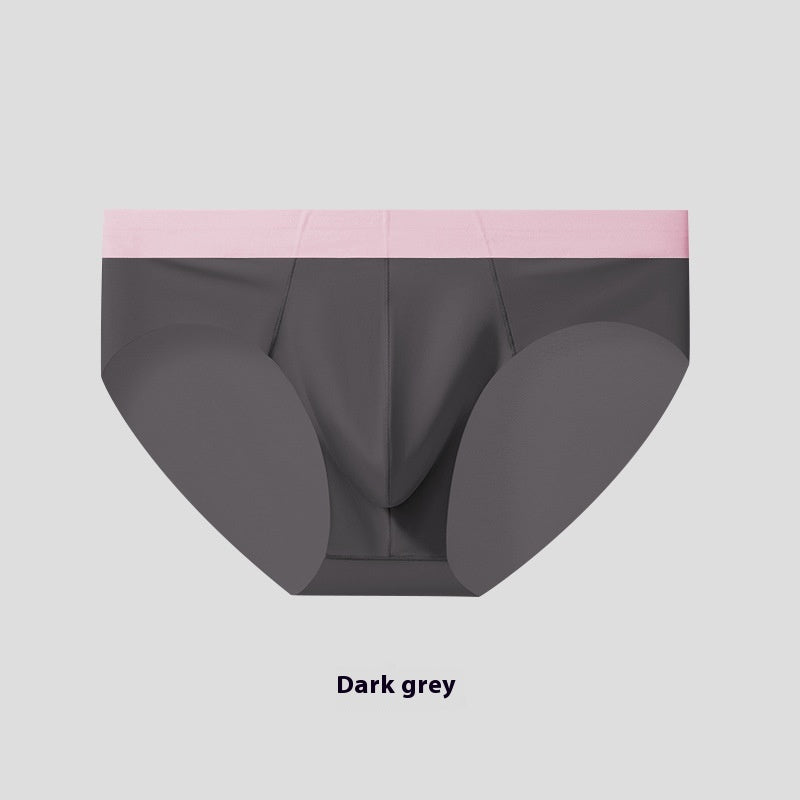 L'été Ice Silk Sous-vêtements pour hommes Nylon Une couche Crotch Respirant Mince