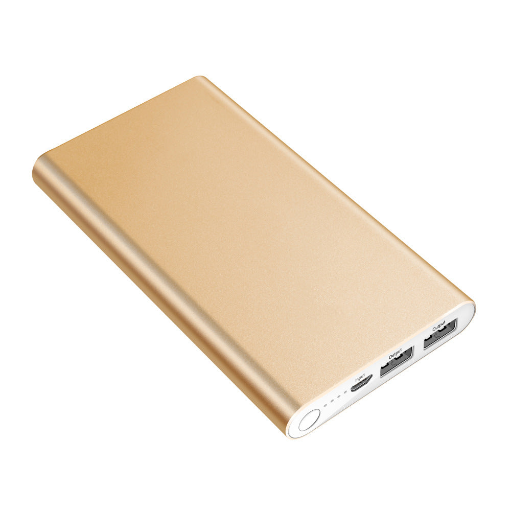 Banque de puissance 12000mAh Banque de puissance en alliage d'aluminium ultra-mince