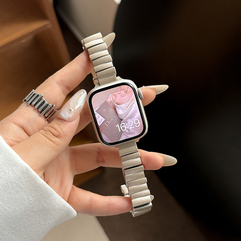 Bracelet irrégulier en acier inoxydable Kaléidoscope Bracelet de montre