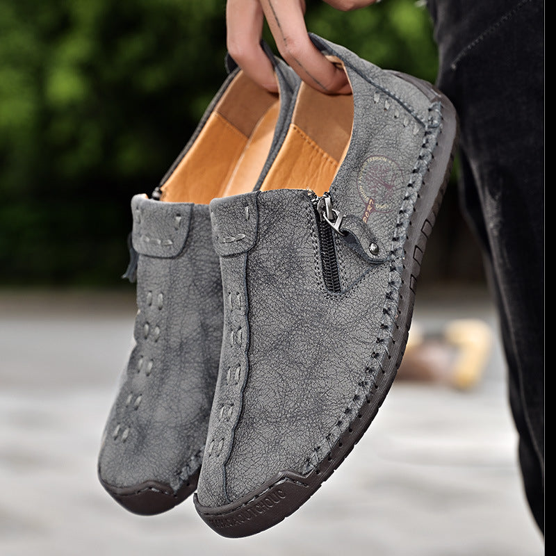 Chaussures de Bonnet Casual Homme Mode Zip sur Pieds
