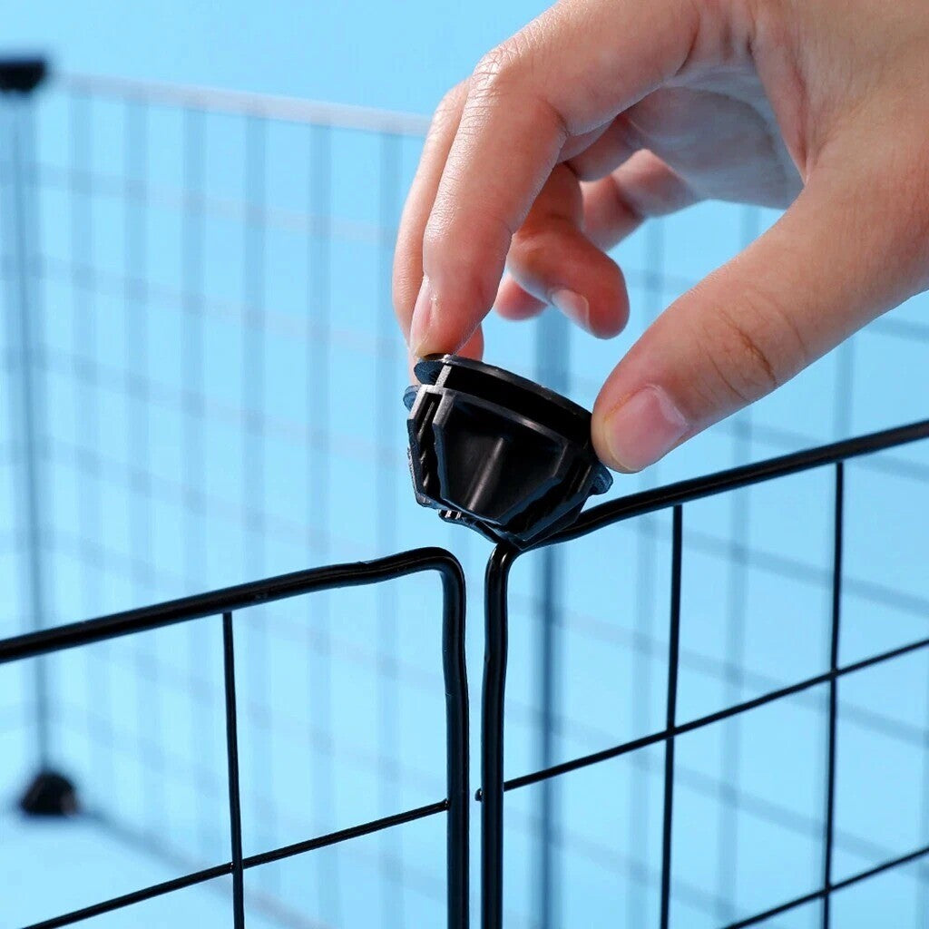 12 Panneaux Pet Dog Playpen Puppy Rabbits Jouer Pen fil métallique Run Cage Crate Fence