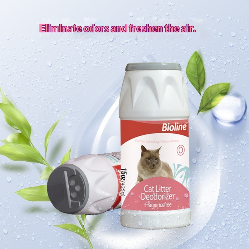 Poudre désodorisante et éliminante pour chat Urine