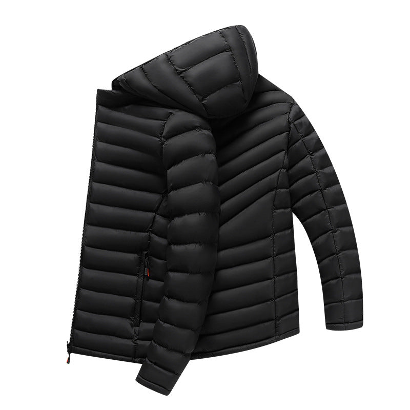 Veste de rangement rembourrée en coton léger pour hommes