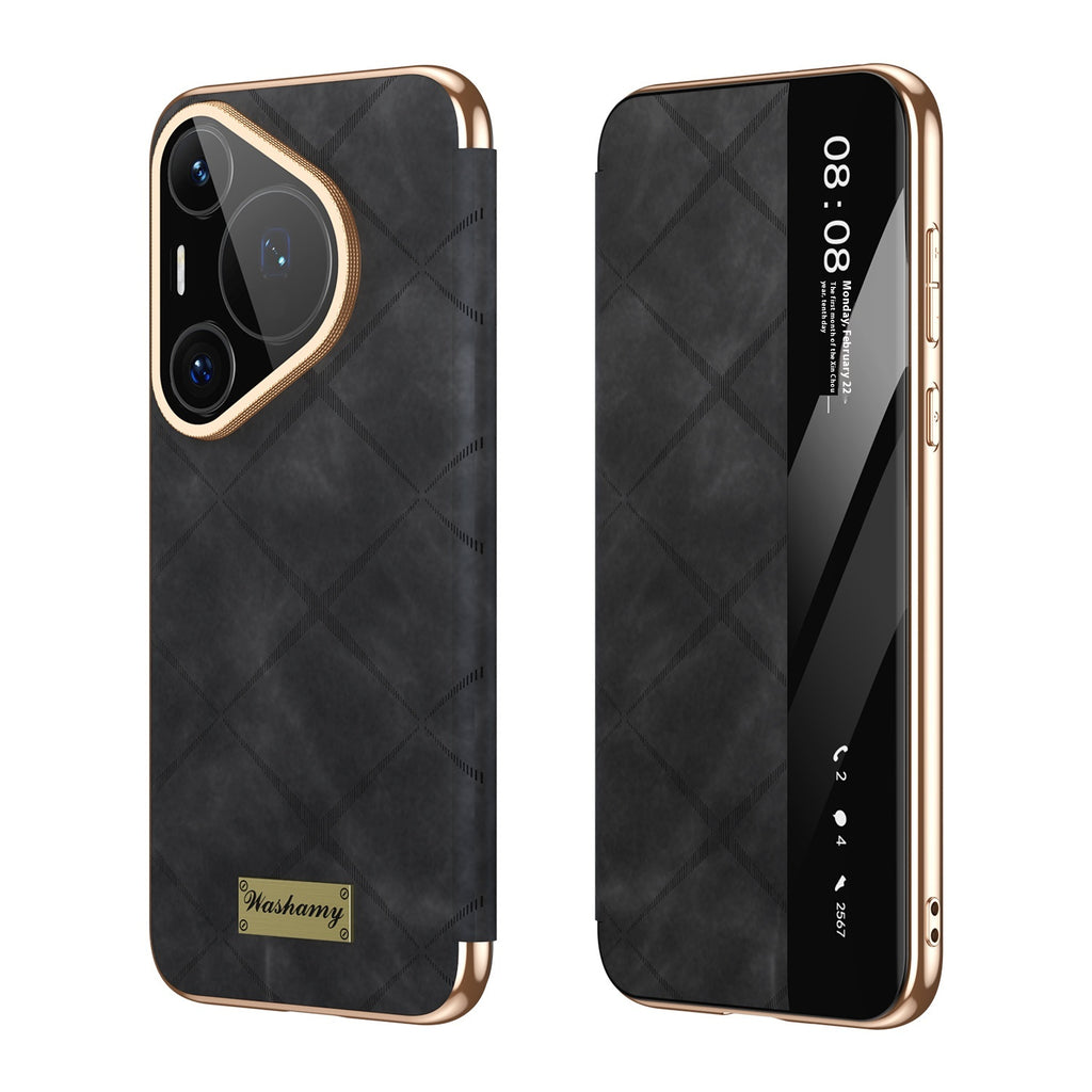Boîtier de téléphone à impression anti-doigt plaqué diamant