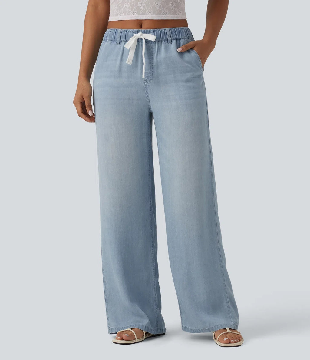 Women's Wide-Leg Denim Pants