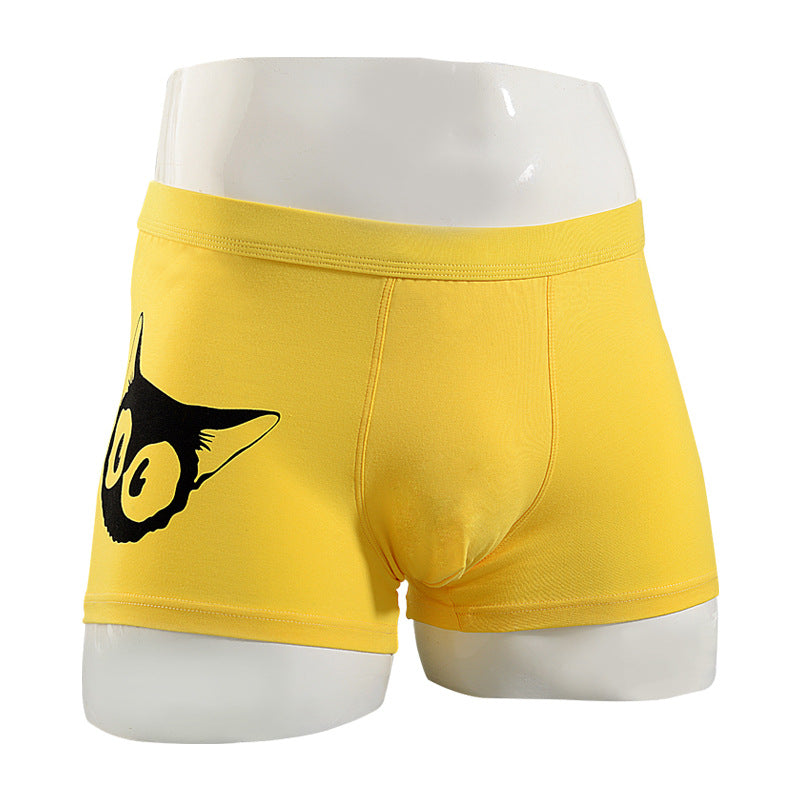 Boxers tendance et confortable en coton de dessin animé homme imprimé