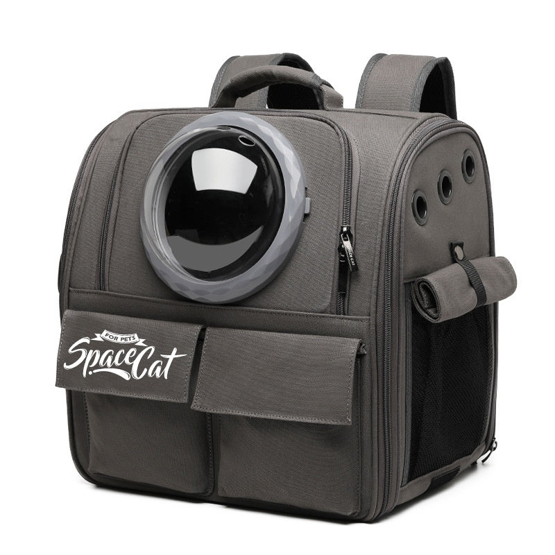 Grand sac à dos Portable Cat Carrier avec bandoulière et poignées pour les sorties