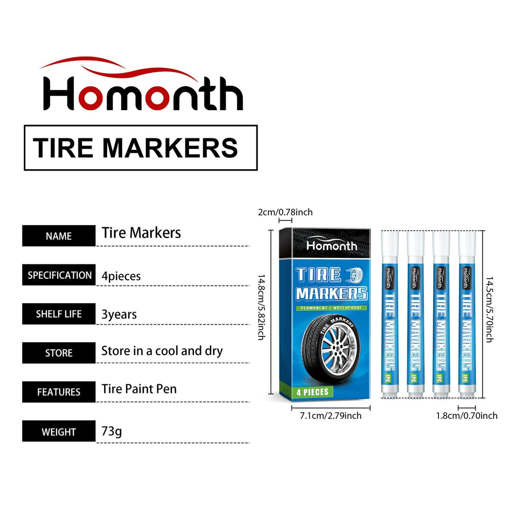 Marqueur de peinture pour pneus automobiles HOMONTH